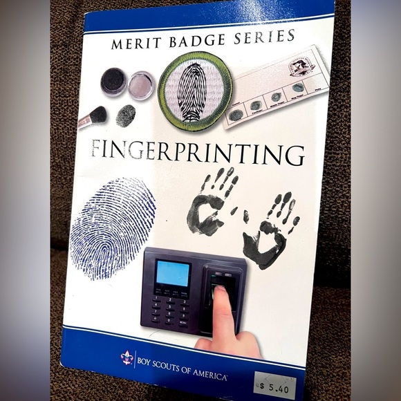Boy Scouts Fingerprinting Merit Badge Booklet, very good condition. - Picture 1 of 2